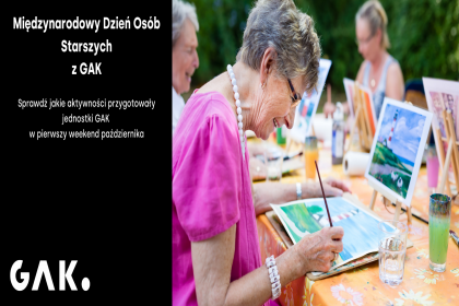 1 października przypada ustanowiony przez ONZ Międzynarodowy Dzień Osób Starszych. Z tej okazji Gdański Archipelag Kultury postanowił  przez cały najbliższy weekend zorganizować spotkania przeznaczone dla seniorów. Serdecznie zapraszamy